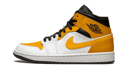 Air Jordan Air Jordan 1 Mid University Gold czarny-biały - widok główny z boku | Saturaise.com