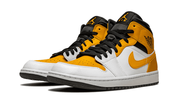 Air Jordan 1 Mid University Gold - Kup oryginalne Air Jordan 1 Mid University Gold 554724-170 - widok z drugiego boku - Sneakersy