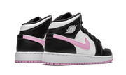 Buty Air Jordan Air Jordan 1 Mid White Black Light Arctic Pink (GS) - widok z przodu - Rozmiary EU