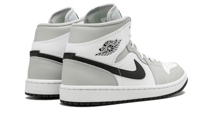 Buty Air Jordan Air Jordan 1 Mid White Light Smoke Grey - widok z przodu - Rozmiary EU
