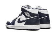 Air Jordan 1 Mid White Metallic Gold Obsidian - zdjęcie 3