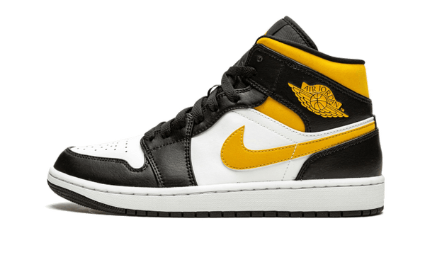Air Jordan 1 Mid White Pollen Black