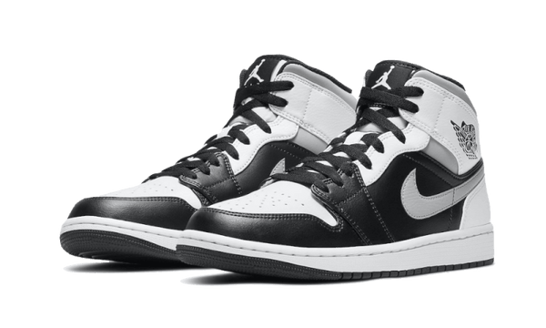 Air Jordan 1 Mid White Shadow - Kup oryginalne Air Jordan 1 Mid White Shadow 554724-073 - widok z drugiego boku - Sneakersy