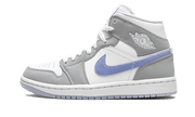 Air Jordan Air Jordan 1 Mid Wolf Grey czarny-biały - widok główny z boku | Saturaise.com