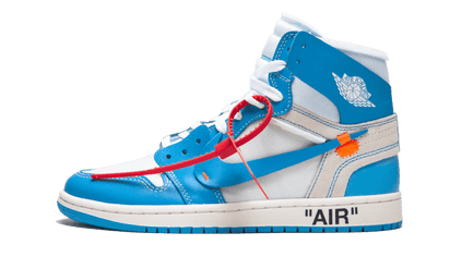 Air Jordan Air Jordan 1 Retro High Off-White University Blue niebiesko-biały - widok główny z boku | Saturaise.com