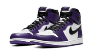 Kup oryginalne Air Jordan 1 Retro High OG Court Purple White 555088-500 - widok z drugiego boku - Sneakersy