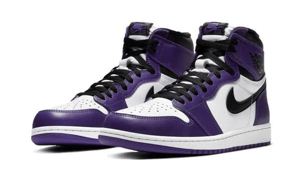 Air Jordan 1 Retro High OG Court Purple White - Kup oryginalne Air Jordan 1 Retro High OG Court Purple White 555088-500 - widok z drugiego boku - Sneakersy