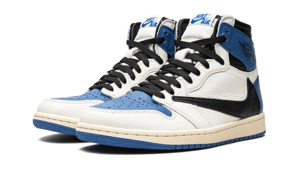 Air Jordan 1 Retro High OG SP Travis Scott Fragment Military Blue - Kup oryginalne Air Jordan 1 Retro High OG SP Travis Scott Fragment Military Blue DH3227-105 - widok z drugiego boku - Sneaker