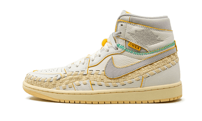 Air Jordan Air Jordan 1 Retro High OG Union Bephie's Beauty Supply Wolf Grey biały-zielony - widok główny z boku | Saturaise.