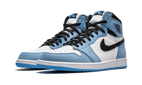 Air Jordan 1 Retro High University Blue - Kup oryginalne Air Jordan 1 Retro High University Blue 555088-134 - widok z drugiego boku - Sneakersy