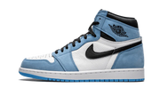 Air Jordan Air Jordan 1 Retro High University Blue czarno-niebieski - widok główny z boku | Saturaise.com