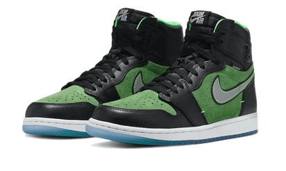 Kup oryginalne Air Jordan 1 Retro High Zoom Black Green CK6637-002 - widok z drugiego boku - Sneakersy
