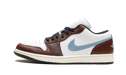 Air Jordan Air Jordan 1 Retro Low Brown Blue Grey czarny-biały - widok główny z boku | Saturaise.com