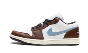 Air Jordan Air Jordan 1 Retro Low Brown Blue Grey czarny-biały - widok główny z boku | Saturaise.com