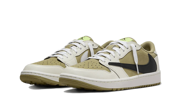 Air Jordan 1 Retro Low Golf Travis Scott Neutral Olive - Kup oryginalne Air Jordan 1 Retro Low Golf Travis Scott Neutral Olive FZ3124-200 - widok z drugiego boku - Sneakersy