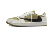 Air Jordan Air Jordan 1 Retro Low Golf Travis Scott Neutral Olive brązowo-biały - widok główny z boku | Saturaise.com