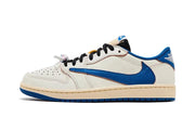 Air Jordan 1 Retro Low OG SP Fragment x Travis Scott Sail Military Blue