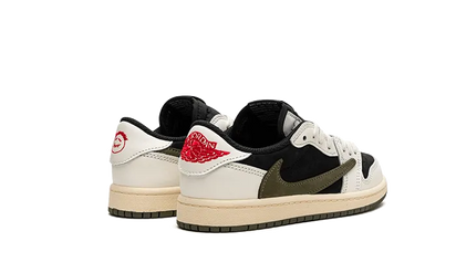 Buty Air Jordan Air Jordan 1 Retro Low OG SP Travis Scott Olive Enfant (PS) - widok z przodu - Rozmiary EU