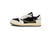 Air Jordan Air Jordan 1 Retro Low OG SP Travis Scott Olive Enfant (PS) brązowo-biały - widok główny z boku | Saturaise.com