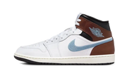 Air Jordan Air Jordan 1 Retro Mid SE Brown Blue Grey czarny-biały - widok główny z boku | Saturaise.com