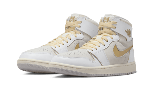 Air Jordan 1 Zoom Air CMFT 2 Grey Gold - Kup oryginalne Air Jordan 1 Zoom Air CMFT 2 Grey Gold DV1307-107 - widok z drugiego boku - Sneakersy
