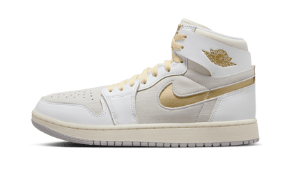 Air Jordan Air Jordan 1 Zoom Air CMFT 2 Grey Gold biały-szary - widok główny z boku | Saturaise.com