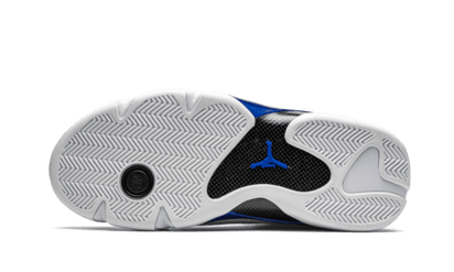 100% Oryginalne Air Jordan 14 Hyper Royal - widok z tyłu - 1300.00 PLN