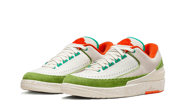 Air Jordan 2 Low SP Titan Safety Orange - Kup oryginalne Air Jordan 2 Low SP Titan Safety Orange - widok z drugiego boku - Sneakersy