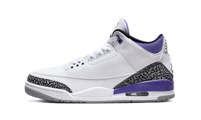 Air Jordan Air Jordan 3 Dark Iris szaro-czarny - widok główny z boku | Saturaise.com