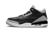 Air Jordan Air Jordan 3 Retro Green Glow czarny-biały - widok główny z boku | Saturaise.com