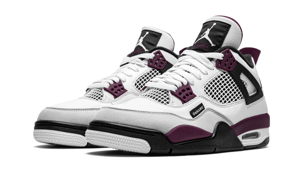 Air Jordan 4 PSG Neutral Grey Bordeaux - Kup oryginalne Air Jordan 4 PSG Neutral Grey Bordeaux CZ5624-100 - widok z drugiego boku - Sneakersy