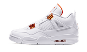 Air Jordan Air Jordan 4 Retro Metallic Orange biały-pomarańczowy - widok główny z boku | Saturaise.com