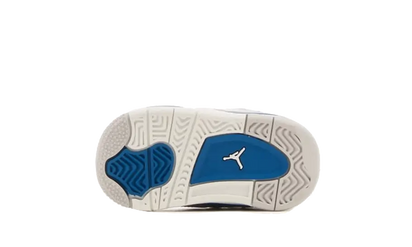 100% Oryginalne Air Jordan 4 Retro Military Blue (2024) Bébé (TD) - widok z tyłu - 900.00 PLN