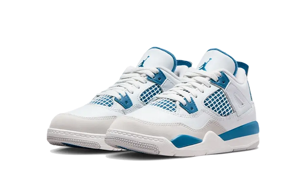 Air Jordan 4 Retro Military Blue (2024) Enfant (PS) - Kup oryginalne Air Jordan 4 Retro Military Blue (2024) Enfant (PS) - widok z drugiego boku - Sneakersy