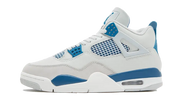 Air Jordan Air Jordan 4 Retro Military Blue (2024) biało-pomarańczowy - widok główny z boku | Saturaise.com