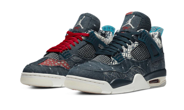 Air Jordan 4 Retro SE Deep Ocean - Kup oryginalne Air Jordan 4 Retro SE Deep Ocean CW0898-400 - widok z drugiego boku - Sneakersy
