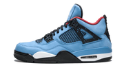 Air Jordan Air Jordan 4 Retro Travis Scott Cactus Jack niebiesko-biały - widok główny z boku | Saturaise.com