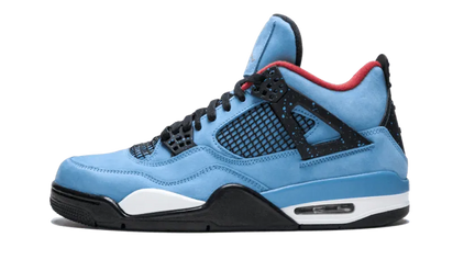Air Jordan Air Jordan 4 Retro Travis Scott Cactus Jack niebiesko-biały - widok główny z boku | Saturaise.com