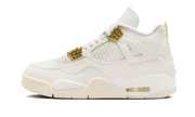 Air Jordan Air Jordan 4 Sail Metallic Gold czarny-biały - widok główny z boku | Saturaise.com