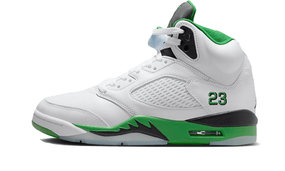 Air Jordan Air Jordan 5 Retro Lucky Green czarny-biały - widok główny z boku | Saturaise.com