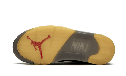 100% Oryginalne Air Jordan 5 Retro Off-White Black - widok z tyłu - 3150.00 PLN