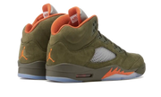 Buty Air Jordan Air Jordan 5 Retro Olive - widok z przodu - Rozmiary EU