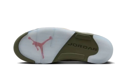 100% Oryginalne Air Jordan 5 Retro Olive - widok z tyłu - 725.00 PLN
