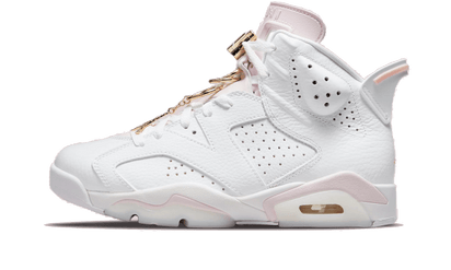 Air Jordan Air Jordan 6 Gold Hoops biały-różowy - widok główny z boku | Saturaise.com