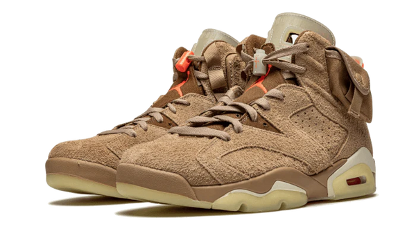 Air Jordan 6 Retro Travis Scott British Khaki - Kup oryginalne Air Jordan 6 Retro Travis Scott British Khaki DH0690-200 - widok z drugiego boku - Sneakersy