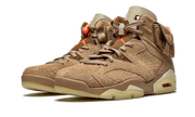 Kup oryginalne Air Jordan 6 Retro Travis Scott British Khaki DH0690-200 - widok z drugiego boku - Sneakersy