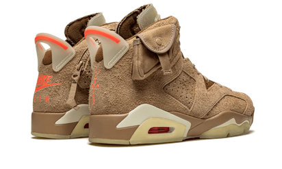 Buty Air Jordan Air Jordan 6 Retro Travis Scott British Khaki - widok z przodu - Rozmiary EU