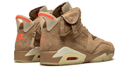 Buty Air Jordan Air Jordan 6 Retro Travis Scott British Khaki - widok z przodu - Rozmiary EU