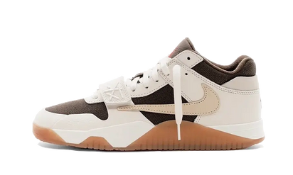 Air Jordan Air Jordan Jumpman Jack TR Travis Scott Sail brązowo-biały - widok główny z boku | Saturaise.com