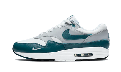 Nike Air Max 1 Dark Teal Green czarny-biały - widok główny z boku | Saturaise.com